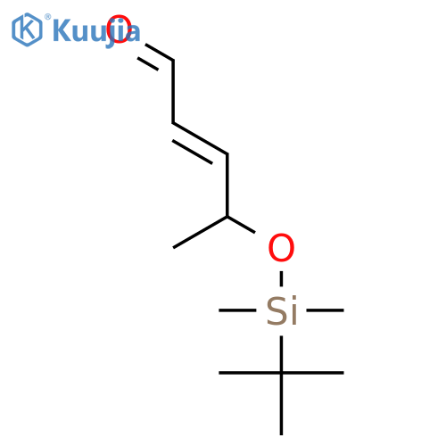 2-Pentenal, 4-[[(1,1-dimethylethyl)dimethylsilyl]oxy]-, (2E,4R)- structure
