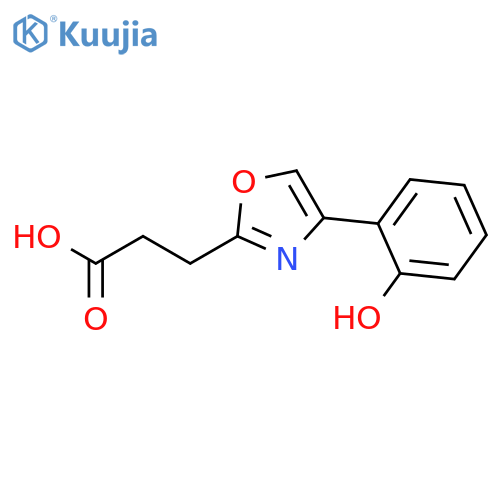 2-OXAZOLEPROPANOIC ACID, 4-(2-HYDROXYPHENYL)- structure