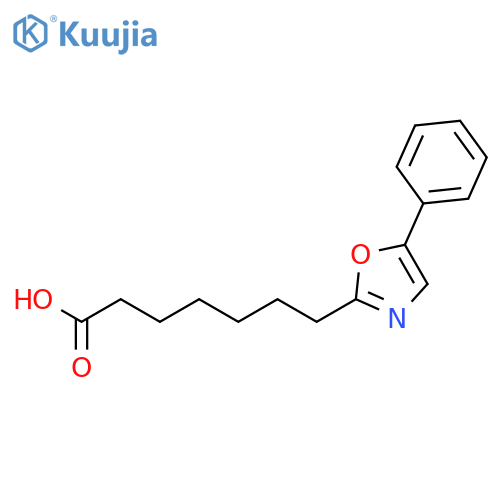 2-Oxazoleheptanoic acid, 5-phenyl- structure