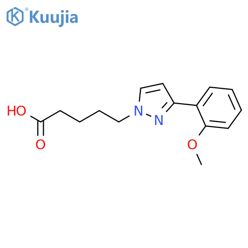 1H-Pyrazole-1-pentanoic acid, 3-(2-methoxyphenyl)- structure