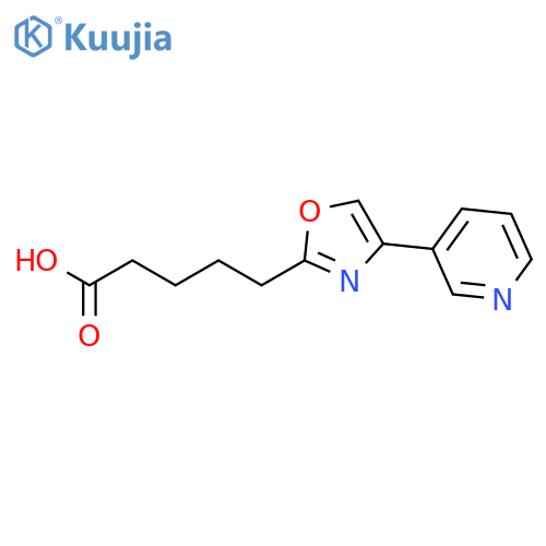 2-OXAZOLEPENTANOIC ACID, 4-(3-PYRIDINYL)- structure