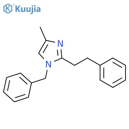 1H-IMIDAZOLE, 4-METHYL-2-(2-PHENYLETHYL)-1-(PHENYLMETHYL)- structure