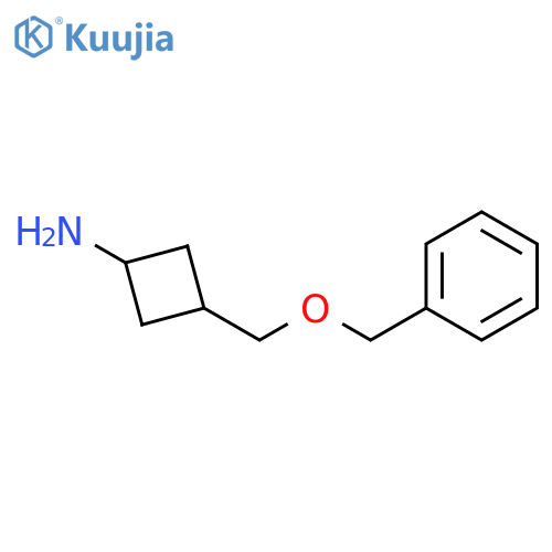 cis-3-((Benzyloxy)methyl)cyclobutanamine structure