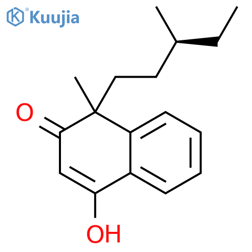 2(1H)-Naphthalenone, 4-hydroxy-1-methyl-1-[(3S)-3-methylpentyl]- structure