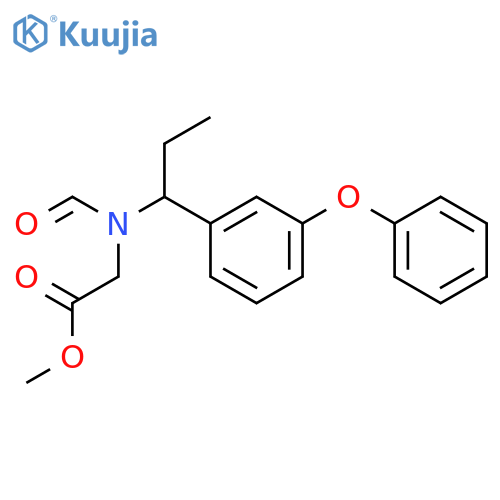 Glycine, N-formyl-N-[1-(3-phenoxyphenyl)propyl]-, methyl ester structure