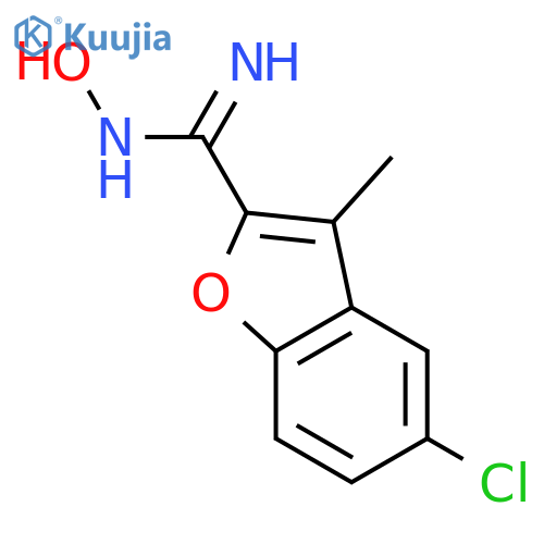 2-Benzofurancarboximidamide,5-chloro-N-hydroxy-3-methyl- structure
