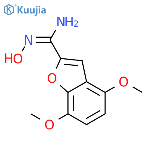 2-Benzofurancarboximidamide,N-hydroxy-4,7-dimethoxy- structure