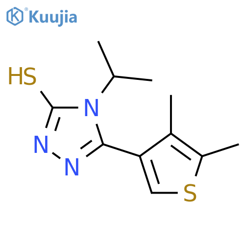 5-(4,5-Dimethylthien-3-yl)-4-isopropyl-4H-1,2,4-triazole-3-thiol structure