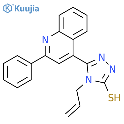 4-Allyl-5-(2-phenylquinolin-4-yl)-4H-1,2,4-triazole-3-thiol structure