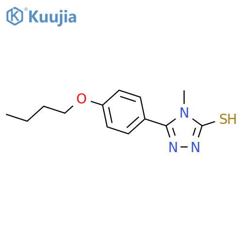 5-(4-Butoxyphenyl)-4-methyl-4H-1,2,4-triazole-3-thiol structure