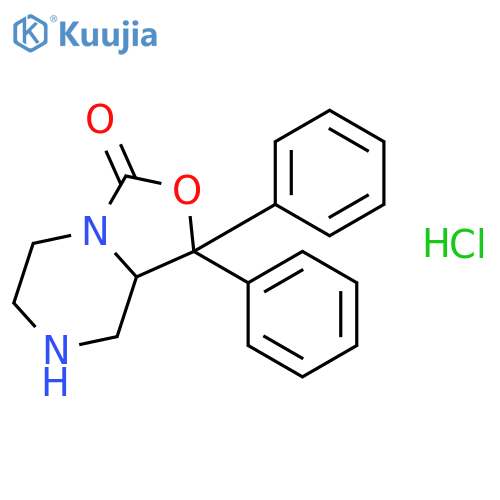 1,1-Diphenyltetrahydro-1H-oxazolo[3,4-a]pyrazin-3(5H)-one hydrochloride structure