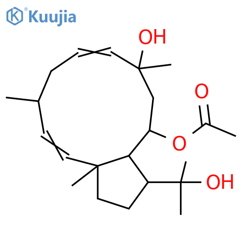 2,6-Dolabelladiene-8,10,18-triol; (2E,4βH,6E,8β,10α)-form, 10-Ac structure