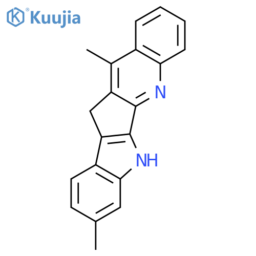 Indolo[3',2':4,5]cyclopenta[1,2-b]quinoline, 6,11-dihydro-8,12-dimethyl- structure