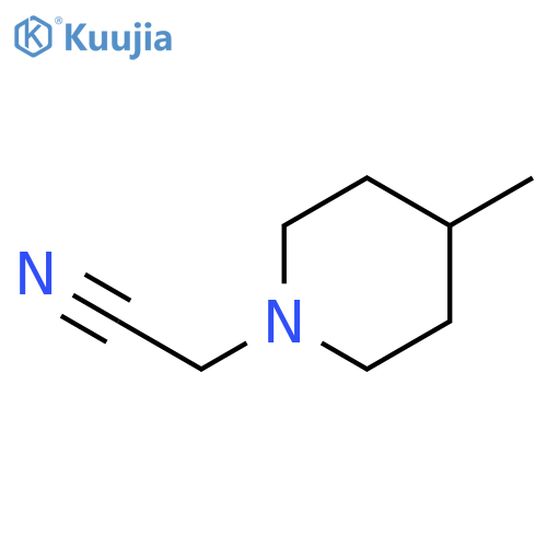 (4-Methylpiperidin-1-yl)acetonitrile structure