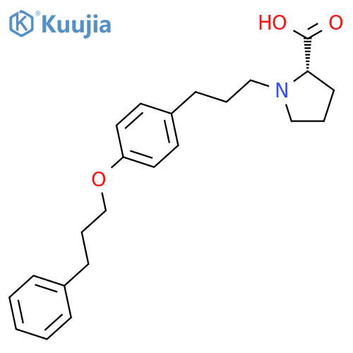L-Proline, 1-[3-[4-(3-phenylpropoxy)phenyl]propyl]- structure