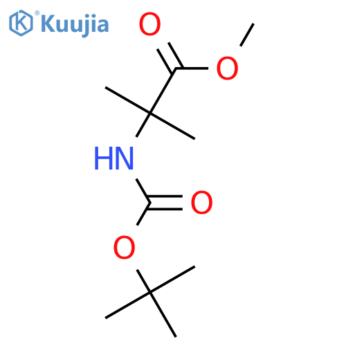 Methyl 2-(tert-butoxycarbonyl)amino-2-methylpropanoate structure