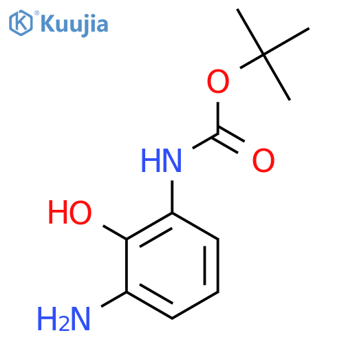 tert-butyl 3-amino-2-hydroxyphenylcarbamate structure
