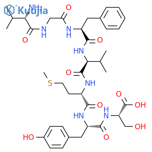 L-SERINE, L-VALYLGLYCYL-L-PHENYLALANYL-L-VALYL-L-METHIONYL-L-TYROSYL- structure