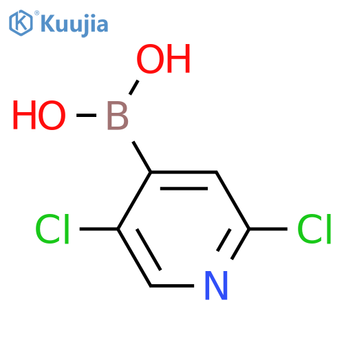 (2,5-dichloropyridin-4-yl)boronic acid structure