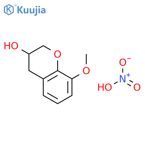 2H-1-BENZOPYRAN-3-OL, 3,4-DIHYDRO-8-METHOXY-, NITRATE structure