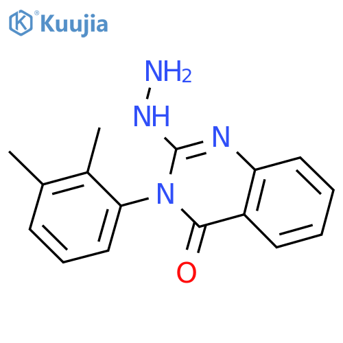 3-(2,3-Dimethylphenyl)-2-hydrazinyl-3,4-dihydroquinazolin-4-one structure