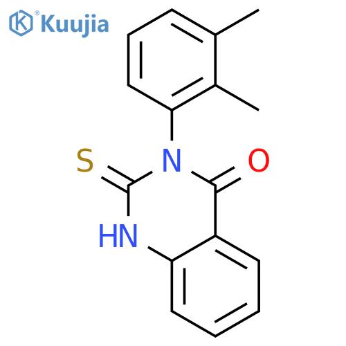 3-(2,3-dimethylphenyl)-2-sulfanylidene-1,2,3,4-tetrahydroquinazolin-4-one structure