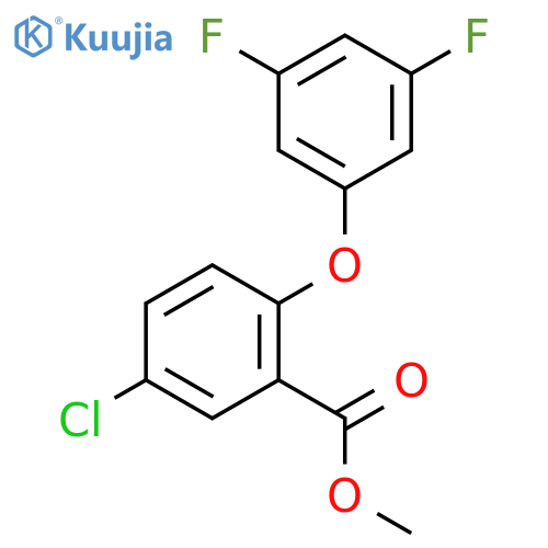 Benzoic acid, 5-chloro-2-(3,5-difluorophenoxy)-, methyl ester structure