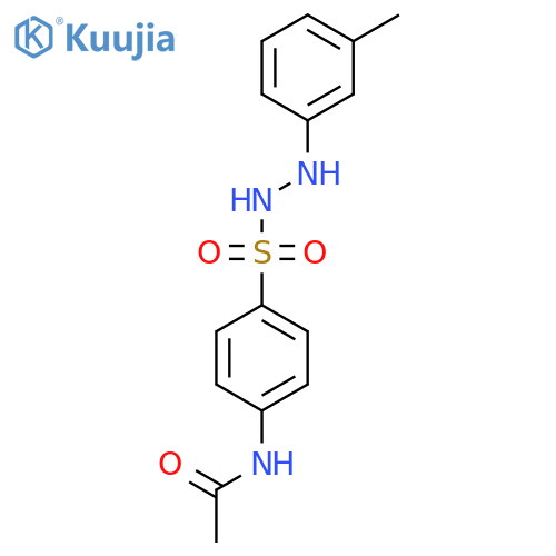 N-[4-[(3-methylanilino)sulfamoyl]phenyl]acetamide structure