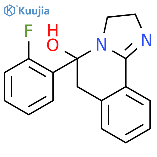 5-(2-fluorophenyl)-2,3,5,6-tetrahydroimidazo[2,1-a]isoquinolin-5-ol structure