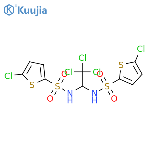 2-Thiophenesulfonamide, N,N'-(2,2,2-trichloroethylidene)bis[5-chloro- structure
