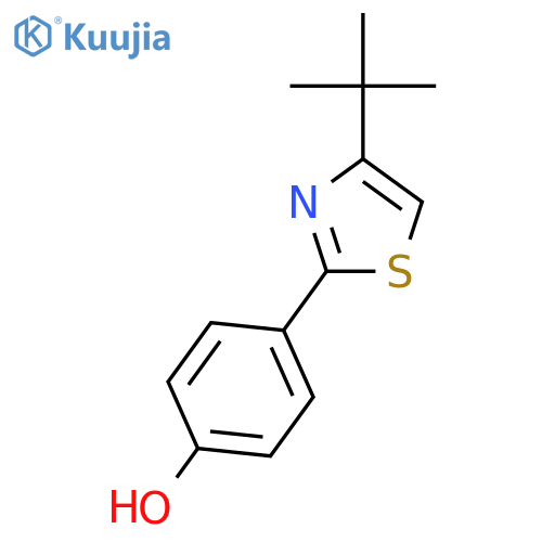 4-(4-tert-butyl-1,3-thiazol-2-yl)phenol structure