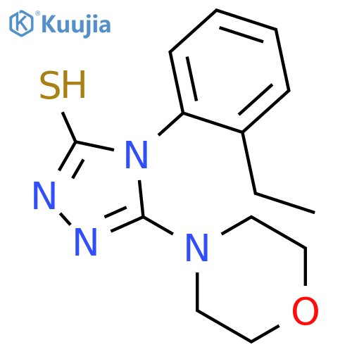 4-(2-Ethylphenyl)-5-(morpholin-4-yl)-4H-1,2,4-triazole-3-thiol structure