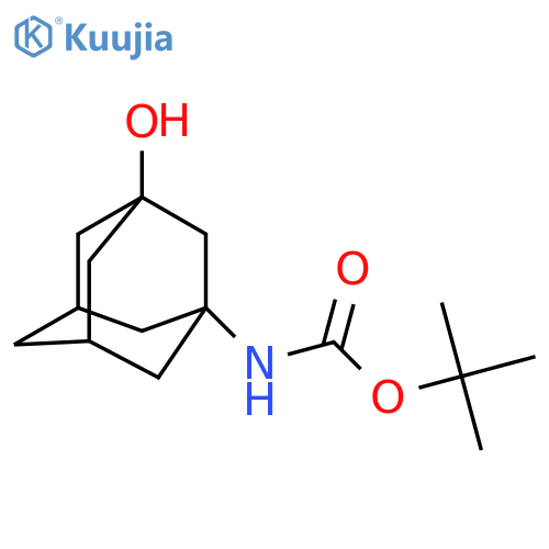 (3-Hydroxytricyclo3.3.1.13,7dec-1-yl)carbamic Acid 1,1-Dimethylethyl Ester structure