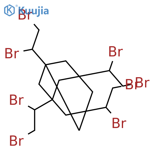 TRICYCLO[3.3.1.13,7]DECANE, 1,3,5,7-TETRAKIS(1,2-DIBROMOETHYL)- structure