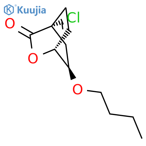 2-Oxabicyclo[2.2.2]oct-5-en-3-one, 7-butoxy-4-chloro-, (1R,4S,7R)-rel- structure