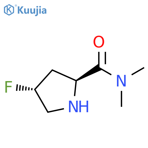 2-Pyrrolidinecarboxamide, 4-fluoro-N,N-dimethyl-, (2S,4R)- structure