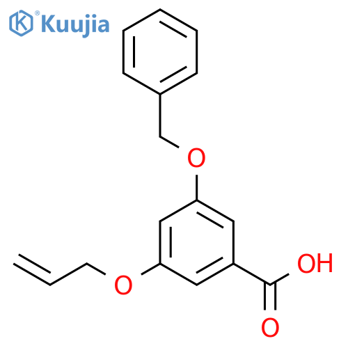 Benzoic acid, 3-(phenylmethoxy)-5-(2-propenyloxy)- structure