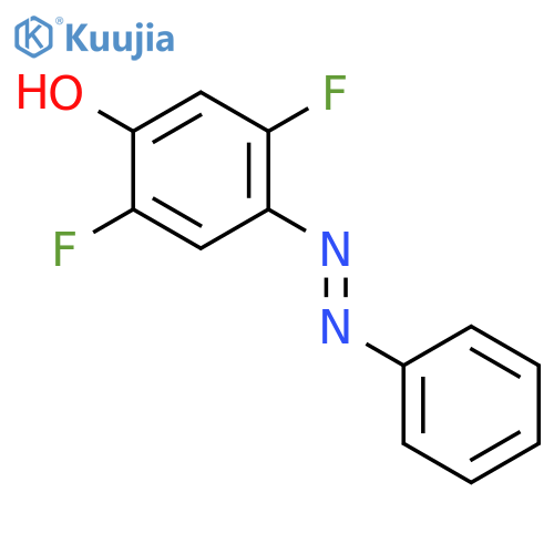 Phenol, 2,5-difluoro-4-(phenylazo)- structure