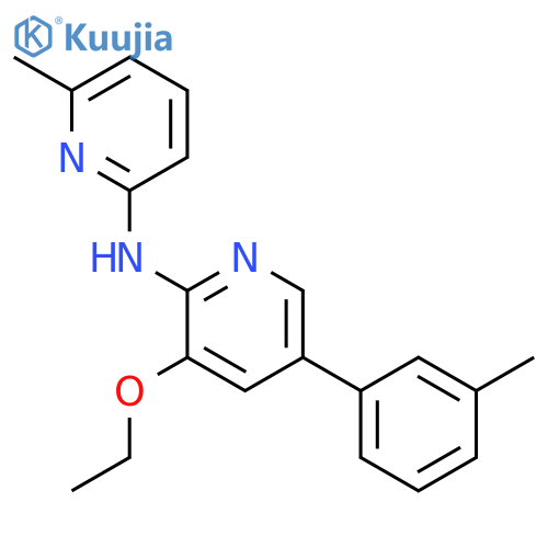 2-PYRIDINAMINE, 3-ETHOXY-5-(3-METHYLPHENYL)-N-(6-METHYL-2-PYRIDINYL)- structure