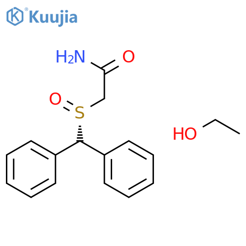 ACETAMIDE, 2-[(R)-(DIPHENYLMETHYL)SULFINYL]-, COMPD. WITH ETHANOL structure