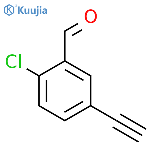 2-Chloro-5-ethynylbenzaldehyde structure