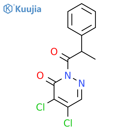 3(2H)-Pyridazinone, 4,5-dichloro-2-(1-oxo-2-phenylpropyl)- structure