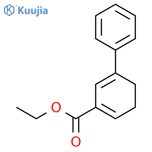1,5-Cyclohexadiene-1-carboxylic acid, 5-phenyl-, ethyl ester structure