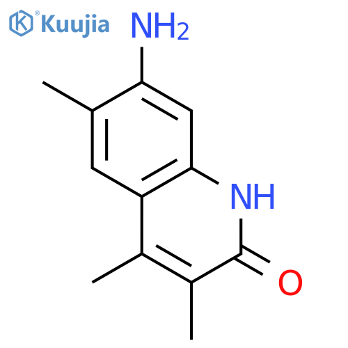 2(1H)-QUINOLINONE, 7-AMINO-3,4,6-TRIMETHYL- structure