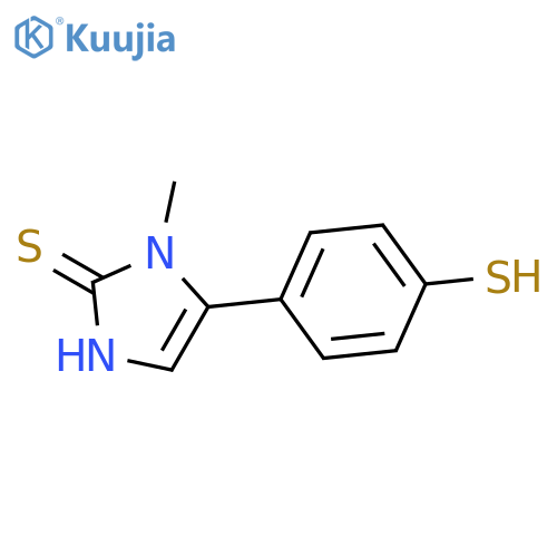 2H-Imidazole-2-thione, 1,3-dihydro-5-(4-mercaptophenyl)-1-methyl- structure