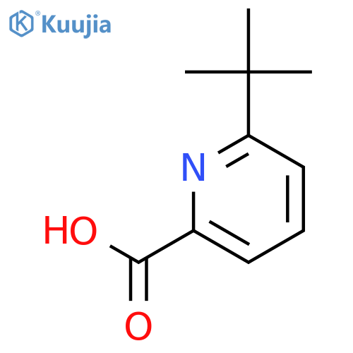 6-tert-butylpyridine-2-carboxylic acid structure