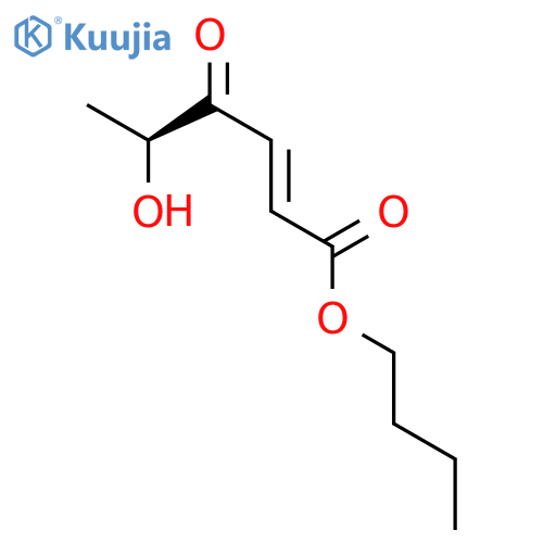 2-HEXENOIC ACID, 5-HYDROXY-4-OXO-, BUTYL ESTER, (2E,5S)- structure