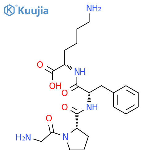 L-Lysine, glycyl-L-prolyl-L-phenylalanyl- structure