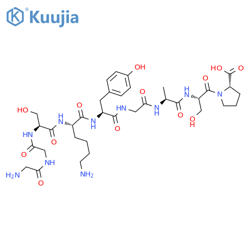 L-PROLINE, GLYCYLGLYCYL-L-SERYL-L-LYSYL-L-TYROSYLGLYCYL-L-ALANYL-L-SERYL- structure