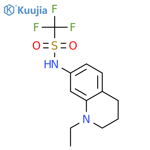 N-(1-Ethyl-1,2,3,4-tetrahydroquinolin-7-yl)-1,1,1-trifluoromethanesulfonamide structure